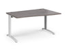 TR10 - Right Hand Wave Desk - White Frame.