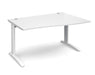 TR10 - Right Hand Wave Desk - White Frame.