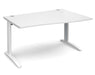 TR10 - Right Hand Wave Desk - White Frame.